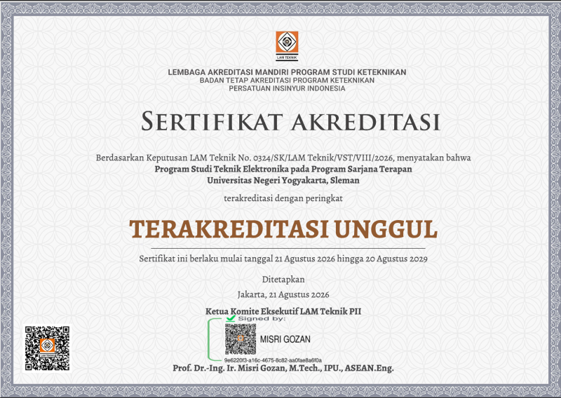 Dokumentasi kegiatan Program Studi Sarjana Terapan Teknik Elektronika